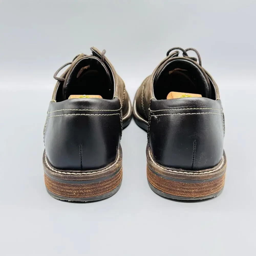 Naot Shoes Mens 10 Brown Nubuck Chief Oxford Lace Up Comfort Slip Resistant